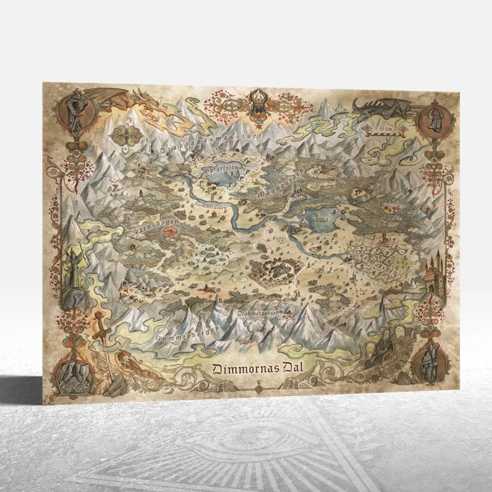 Dragonbane - Carte géante de Francesca Baerald