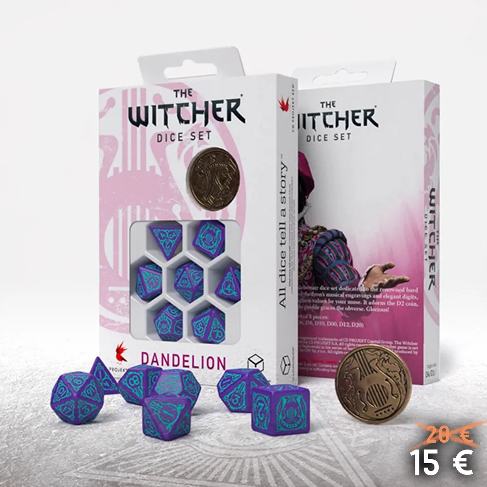 The Witcher Set de Dés "Un Demi Siècle de Poésie"