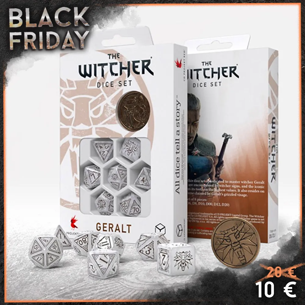 Set de Dés "Loup Blanc"