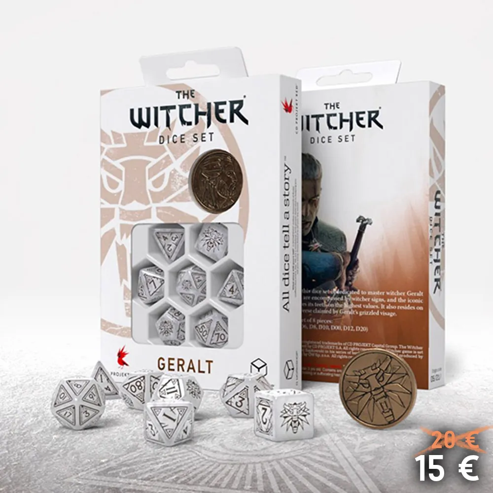 Set de Dés "Loup Blanc"